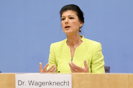 Bundespressekonferenz Gründung des Vereins 'Bündnis Sahra Wagenknecht' in Berlin