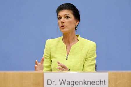 Bundespressekonferenz Gründung des Vereins 'Bündnis Sahra Wagenknecht' in Berlin