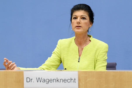 Bundespressekonferenz Gründung des Vereins 'Bündnis Sahra Wagenknecht' in Berlin
