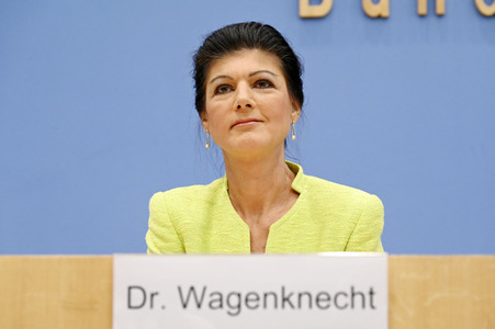 Bundespressekonferenz Gründung des Vereins 'Bündnis Sahra Wagenknecht' in Berlin