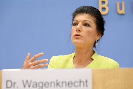 Bundespressekonferenz Gründung des Vereins 'Bündnis Sahra Wagenknecht' in Berlin