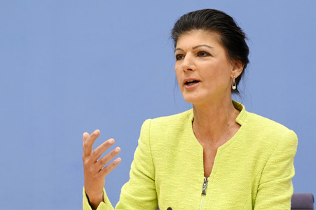 Bundespressekonferenz Gründung des Vereins 'Bündnis Sahra Wagenknecht' in Berlin