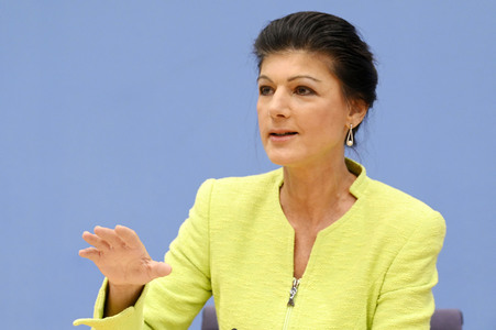 Bundespressekonferenz Gründung des Vereins 'Bündnis Sahra Wagenknecht' in Berlin
