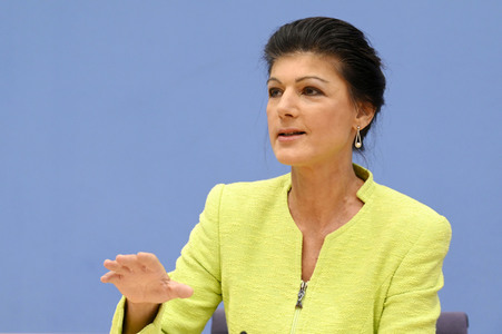 Bundespressekonferenz Gründung des Vereins 'Bündnis Sahra Wagenknecht' in Berlin