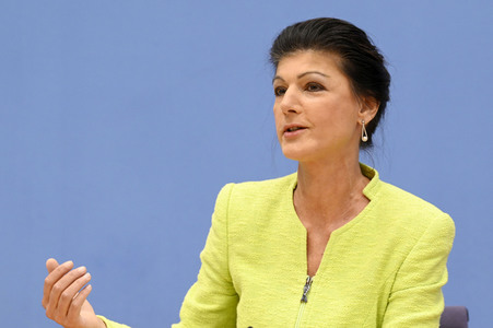 Bundespressekonferenz Gründung des Vereins 'Bündnis Sahra Wagenknecht' in Berlin