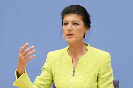 Bundespressekonferenz Gründung des Vereins 'Bündnis Sahra Wagenknecht' in Berlin