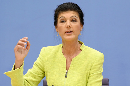 Bundespressekonferenz Gründung des Vereins 'Bündnis Sahra Wagenknecht' in Berlin