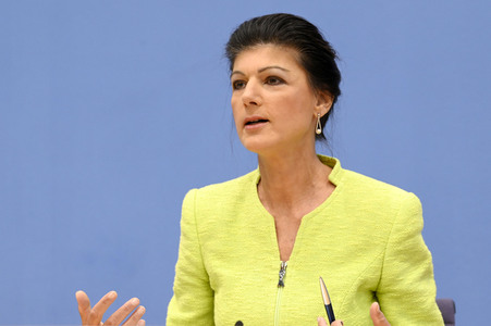 Bundespressekonferenz Gründung des Vereins 'Bündnis Sahra Wagenknecht' in Berlin