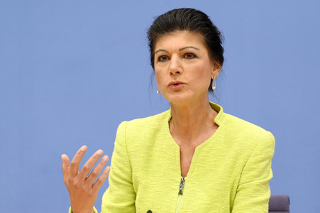 Bundespressekonferenz Gründung des Vereins 'Bündnis Sahra Wagenknecht' in Berlin