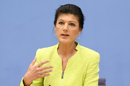Bundespressekonferenz Gründung des Vereins 'Bündnis Sahra Wagenknecht' in Berlin