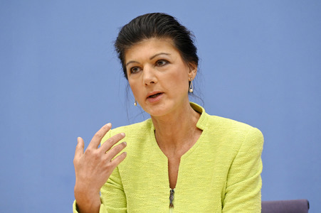 Bundespressekonferenz Gründung des Vereins 'Bündnis Sahra Wagenknecht' in Berlin