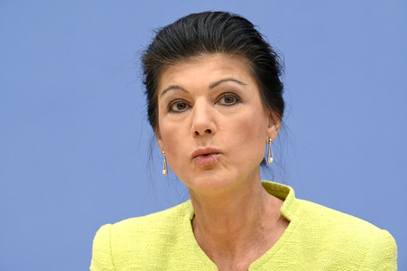 Bundespressekonferenz Gründung des Vereins 'Bündnis Sahra Wagenknecht' in Berlin