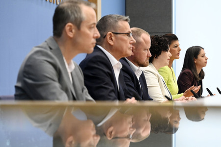 Bundespressekonferenz Gründung des Vereins 'Bündnis Sahra Wagenknecht' in Berlin