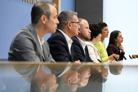 Bundespressekonferenz Gründung des Vereins 'Bündnis Sahra Wagenknecht' in Berlin