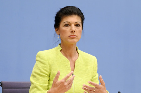 Bundespressekonferenz Gründung des Vereins 'Bündnis Sahra Wagenknecht' in Berlin