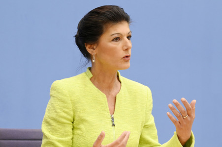 Bundespressekonferenz Gründung des Vereins 'Bündnis Sahra Wagenknecht' in Berlin