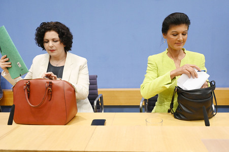 Bundespressekonferenz Gründung des Vereins 'Bündnis Sahra Wagenknecht' in Berlin