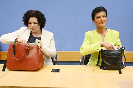 Bundespressekonferenz Gründung des Vereins 'Bündnis Sahra Wagenknecht' in Berlin