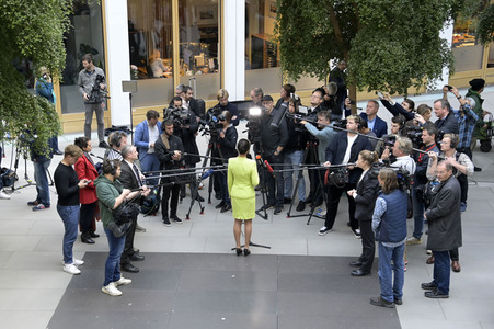 Bundespressekonferenz Gründung des Vereins 'Bündnis Sahra Wagenknecht' in Berlin