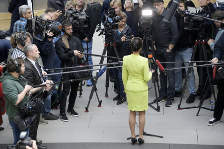 Bundespressekonferenz Gründung des Vereins 'Bündnis Sahra Wagenknecht' in Berlin