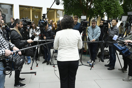 Bundespressekonferenz Gründung des Vereins 'Bündnis Sahra Wagenknecht' in Berlin