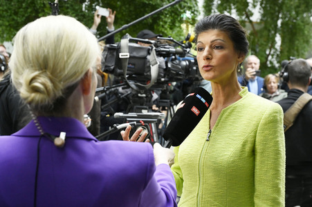 Bundespressekonferenz Gründung des Vereins 'Bündnis Sahra Wagenknecht' in Berlin