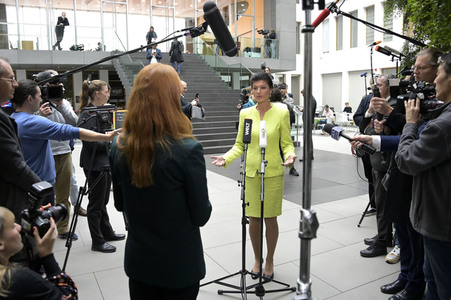 Bundespressekonferenz Gründung des Vereins 'Bündnis Sahra Wagenknecht' in Berlin