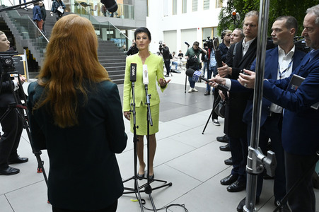 Bundespressekonferenz Gründung des Vereins 'Bündnis Sahra Wagenknecht' in Berlin