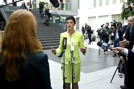 Bundespressekonferenz Gründung des Vereins 'Bündnis Sahra Wagenknecht' in Berlin