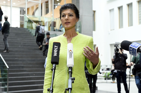 Bundespressekonferenz Gründung des Vereins 'Bündnis Sahra Wagenknecht' in Berlin