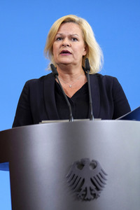 Pressestatement von Nancy Faeser in Berlin