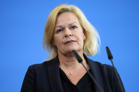 Pressestatement von Nancy Faeser in Berlin