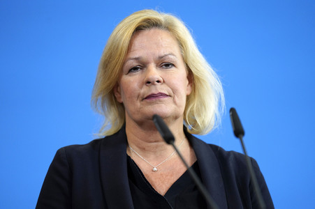 Pressestatement von Nancy Faeser in Berlin