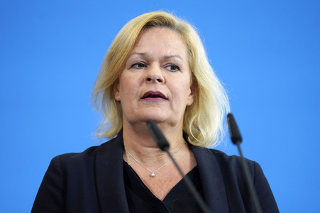 Pressestatement von Nancy Faeser in Berlin