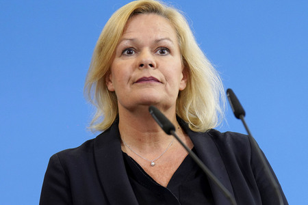 Pressestatement von Nancy Faeser in Berlin