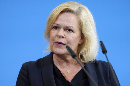 Pressestatement von Nancy Faeser in Berlin