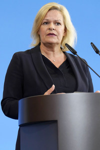 Pressestatement von Nancy Faeser in Berlin