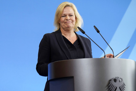 Pressestatement von Nancy Faeser in Berlin