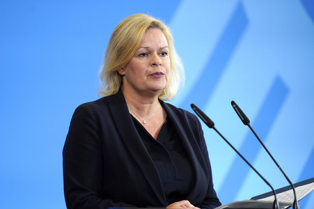 Pressestatement von Nancy Faeser in Berlin