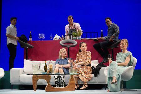 Theaterprobe 'Das perfekte Geheimnis' in Berlin