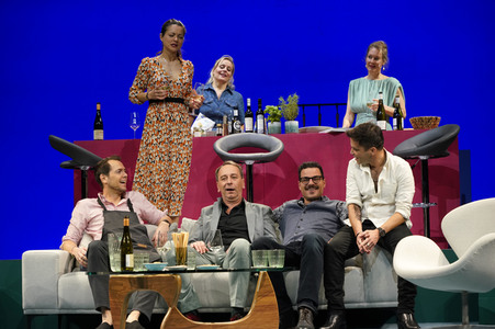 Theaterprobe 'Das perfekte Geheimnis' in Berlin