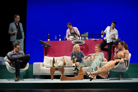 Theaterprobe 'Das perfekte Geheimnis' in Berlin