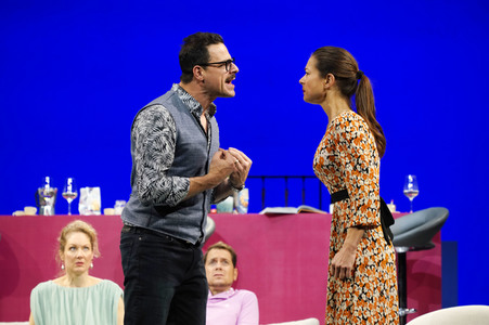 Theaterprobe 'Das perfekte Geheimnis' in Berlin