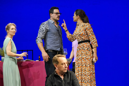 Theaterprobe 'Das perfekte Geheimnis' in Berlin