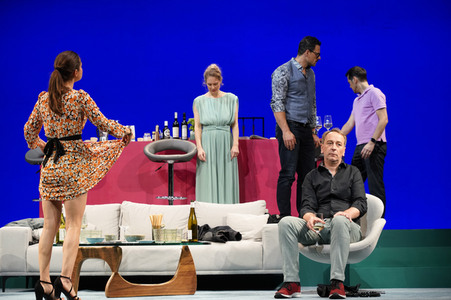 Theaterprobe 'Das perfekte Geheimnis' in Berlin