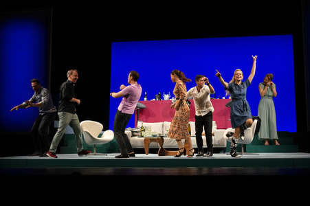 Theaterprobe 'Das perfekte Geheimnis' in Berlin