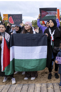 Palästinenser protestieren in Berlin