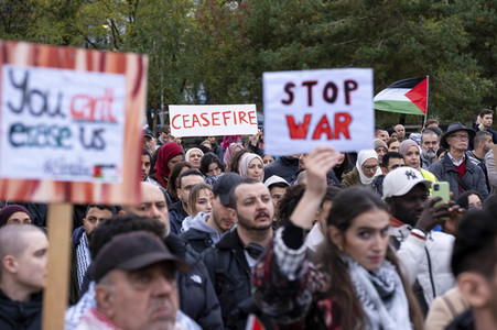 Palästinenser protestieren in Berlin