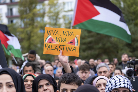 Palästinenser protestieren in Berlin