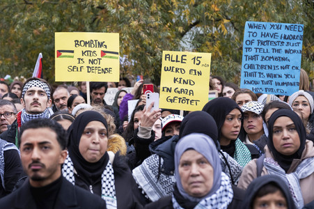 Palästinenser protestieren in Berlin